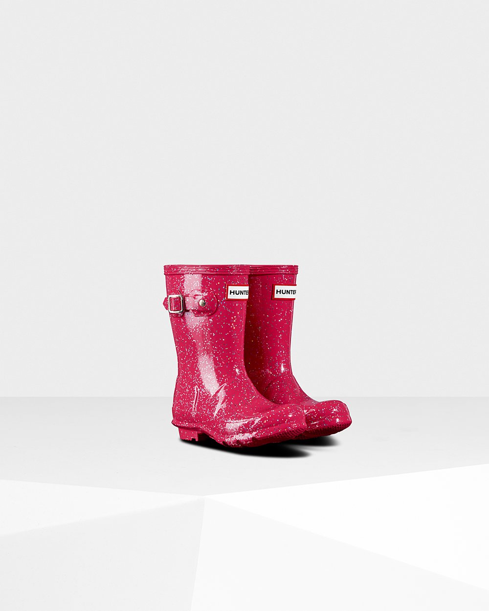 Hunter Yağmur Çizmesi Çocuk Pembe - Original Little Giant Glitter - Türkiye QT5234086